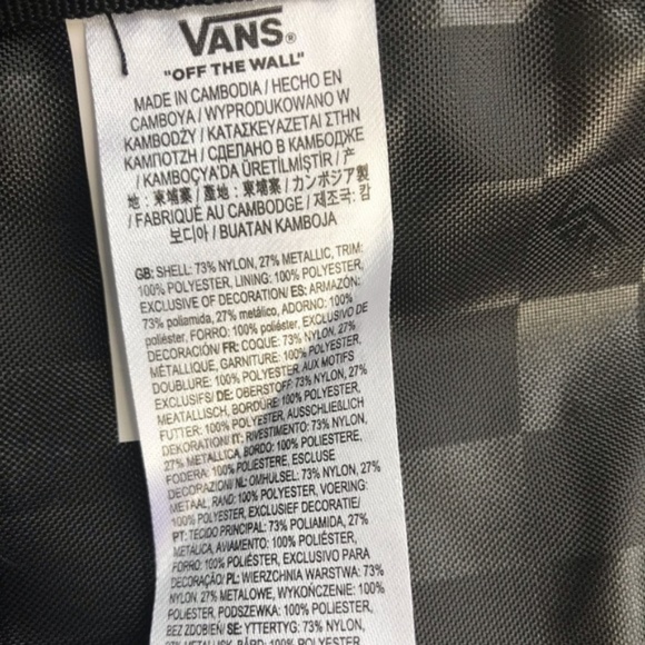 NWT VANS Realm Backpack Multi Metallic W AUTHENTIC - Picture 7 of 8